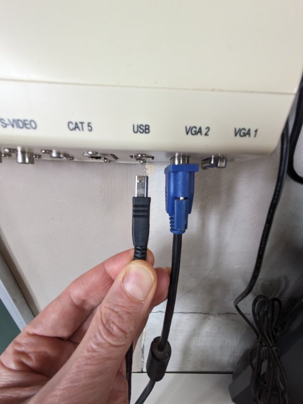 Débrancher puis rebrancher l'usb