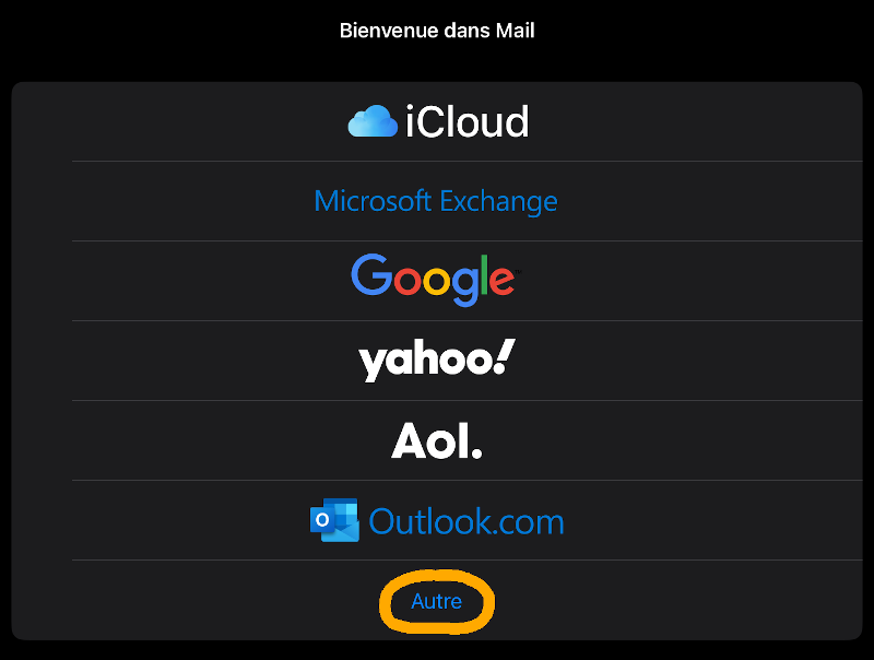 Choix du fournisseur